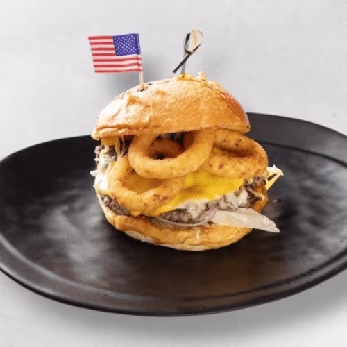 Smash Onion Ring Burger