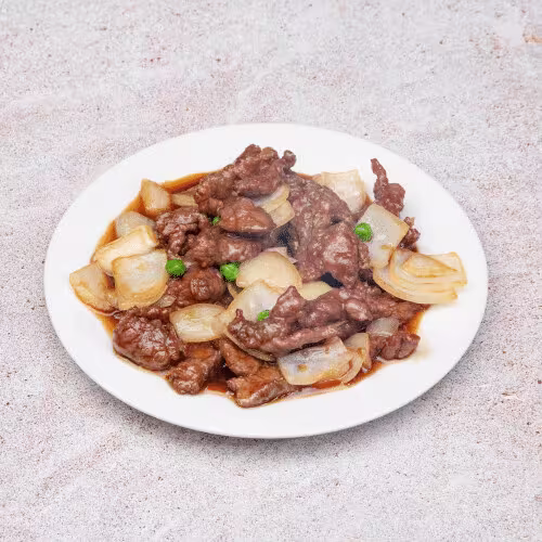 Rindfleisch mit Zwiebeln