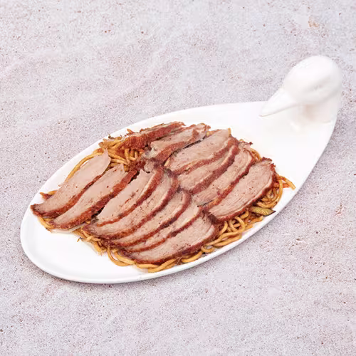 Bratnudeln mit knuspriger Ente
