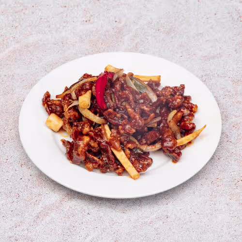 Gan Bian Schweinefleisch (scharf)