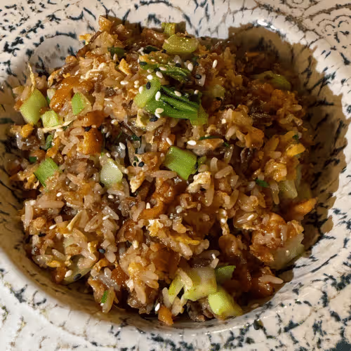 Salmon Chao Fan Bowl (scharf)