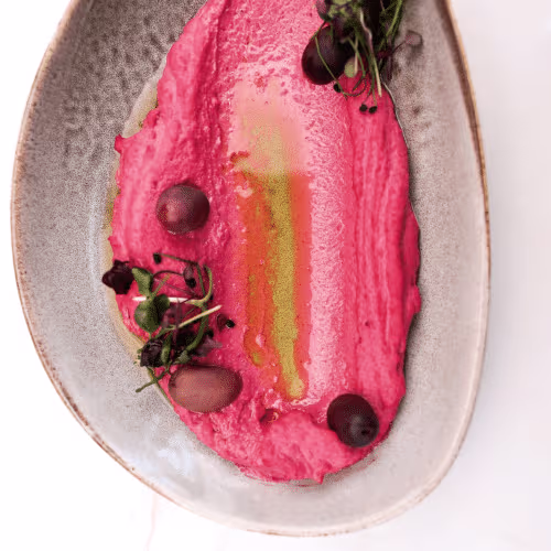 Rote-Bete-Hummus (vegan)