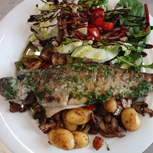 Gegrillte Forelle