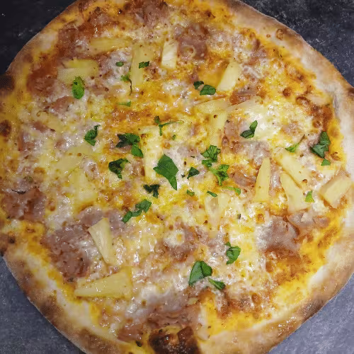 Familien-Pizza Hawaii