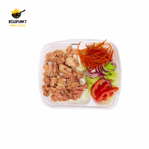 Thunfisch mit Reis & Salat