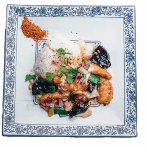 Wok mit Hühnerfleisch
