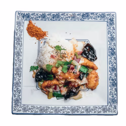 Wok mit Süß-Saurem Huhn