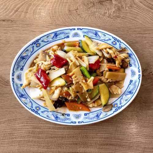 Hühnerfleisch nach Sichuan Art (scharf)