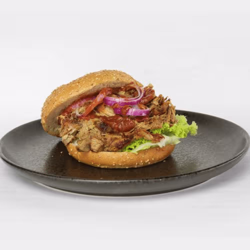 Hausgemachter Pulled Pork Burger