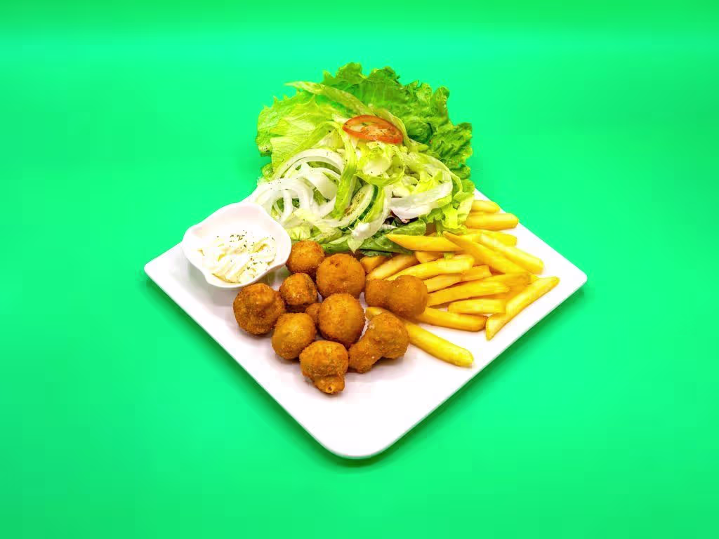 Gebackene Champignons