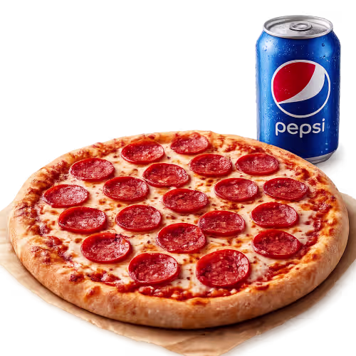 Pizza Salami + Dose Pepsi