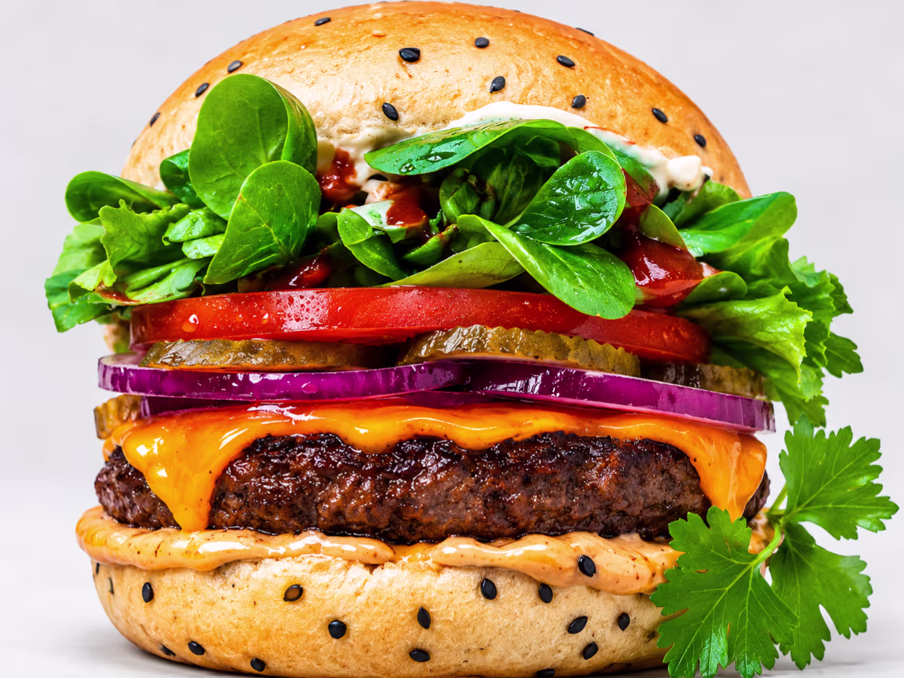 Chili Deluxe burger 🌶