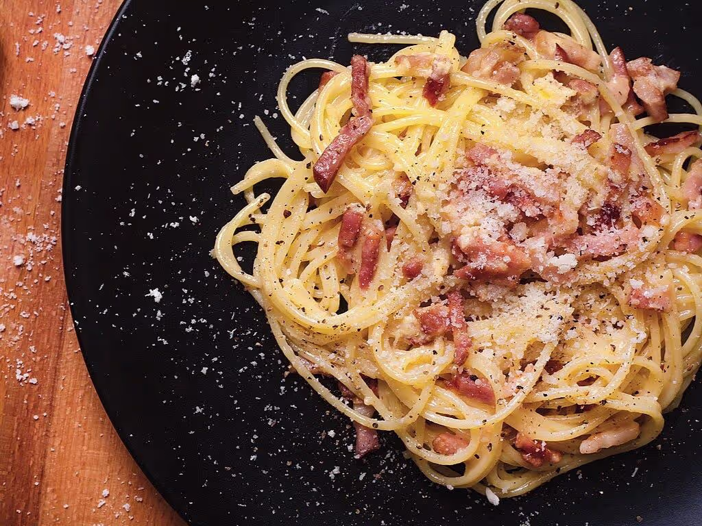 Combo Menu pasta carbonara