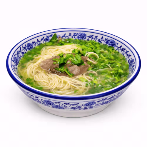 Ramen mit Rindfleisch Suppe