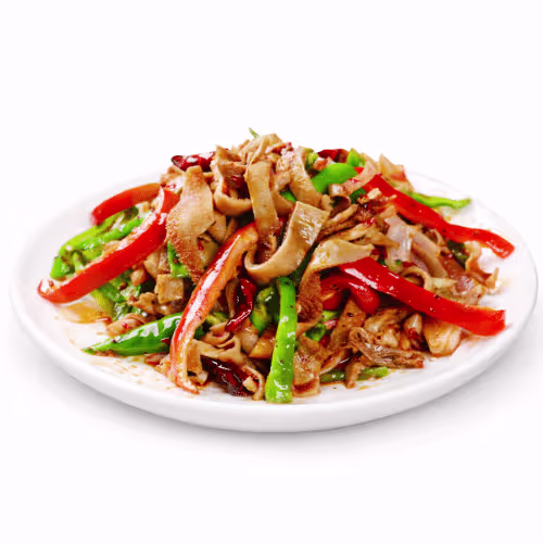 Gebratener Rinderpansen im Wok