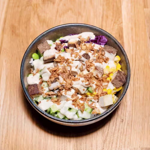 Tonkatsu Tofu Bowl (vegan)