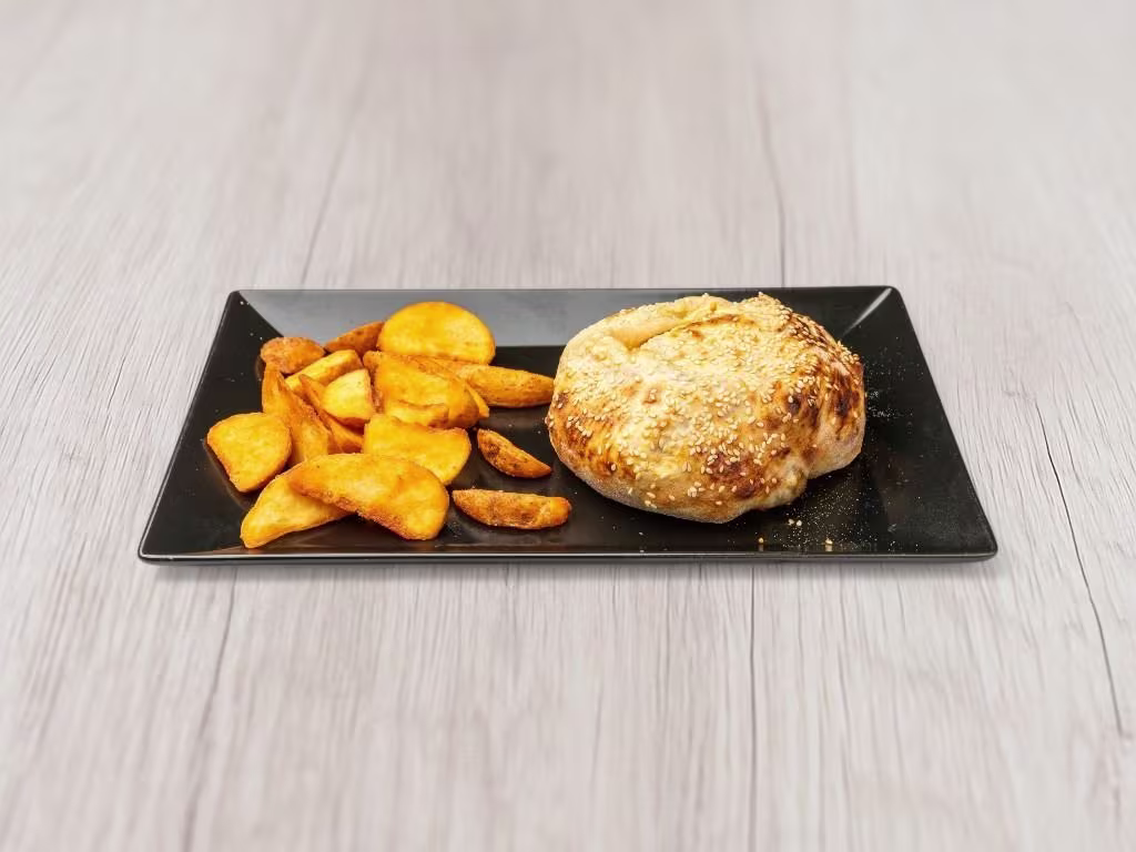 BBQ Bacon Calzone Burger