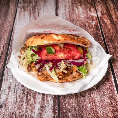 Kebap-Sandwich mit Kalbfleisch