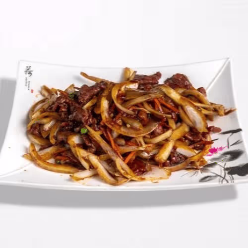 Rindfleisch mit Zwiebeln