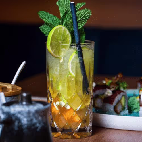 Kumquat-Limette-Mojito still