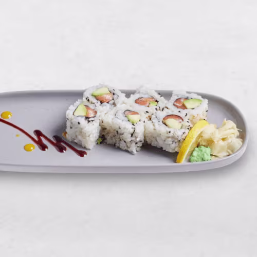 Sesam-Lachs Avocado Maki