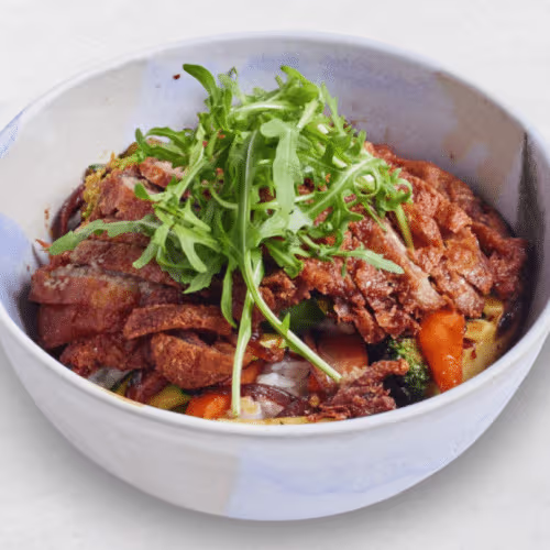 Szechuan Ente Bowl (leicht scharf)