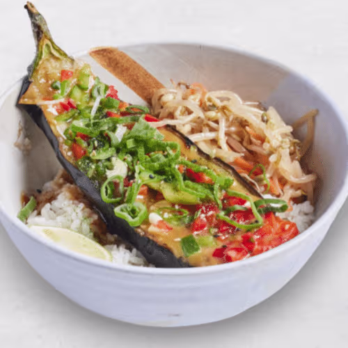 Miso Auberginen Bowl
