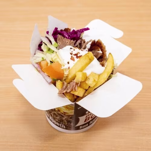 Kalb Box mit Pommes frites