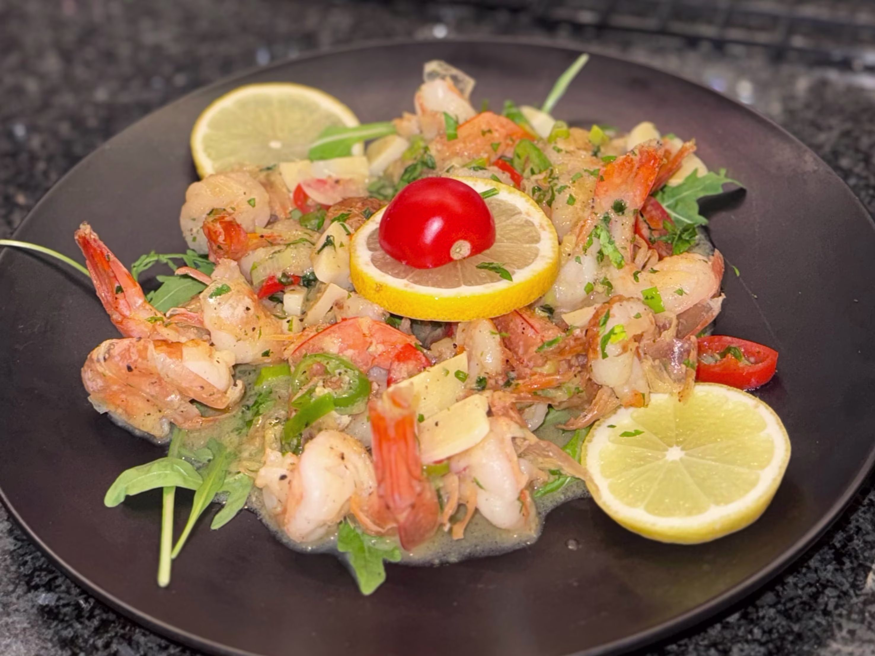 Scampi Aglio e Olio