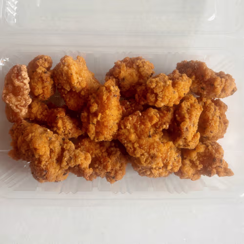 Chicken Popcorn mit schwarzer Pfeffer