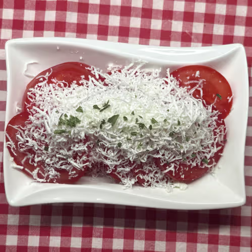 Tomatensalat mit Frischkäse