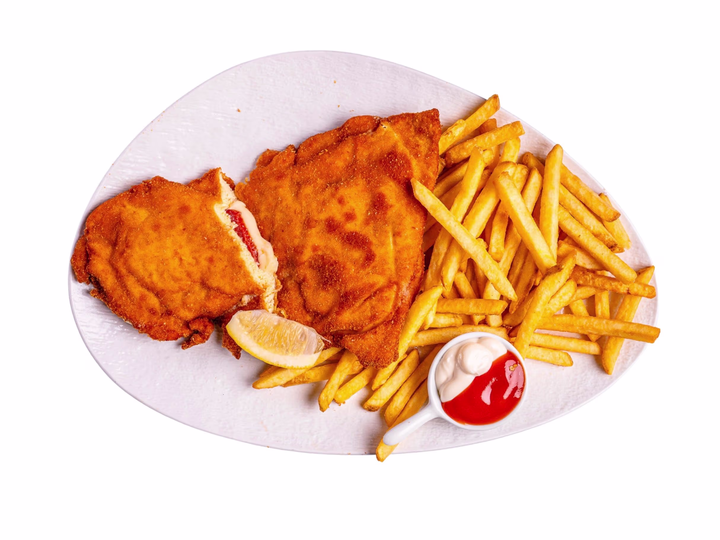 Hühner Cordon Bleu Teller mit Sucuk