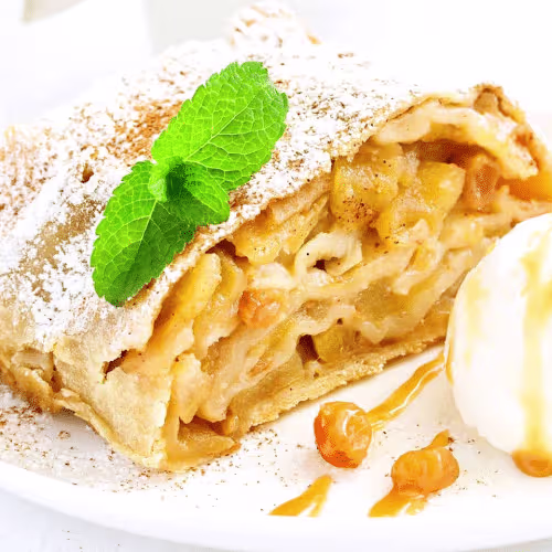 Heißer Apfelstrudel