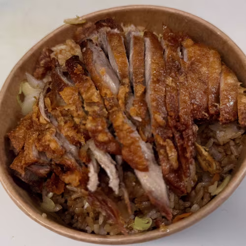 Eierreis mit Ente Menü