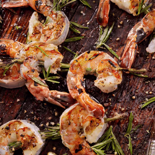 Scampi gegrillte