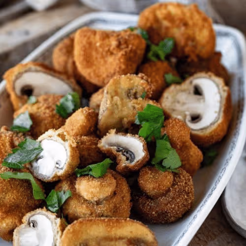 Gebackene Champignon
