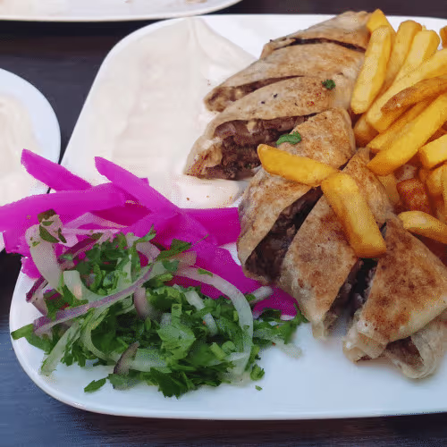 Schawarma Fleisch Arabisch Teller