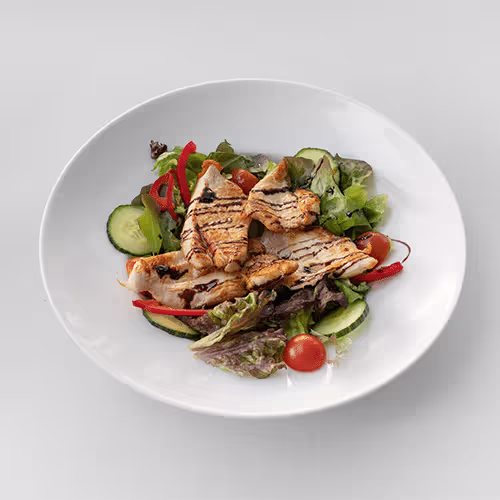 Hühnerstreifen Salat