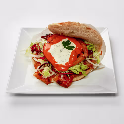 Döner mit Rinderrippenfleisch