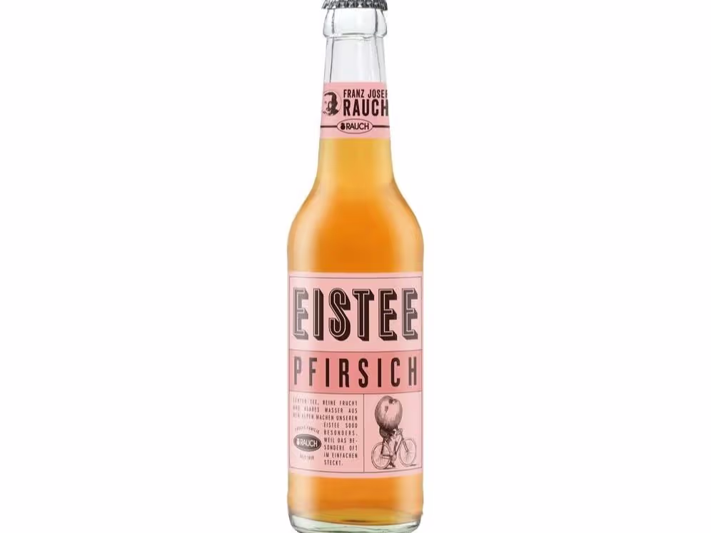 Eistee Pfirsich Glasflasche 0,33l