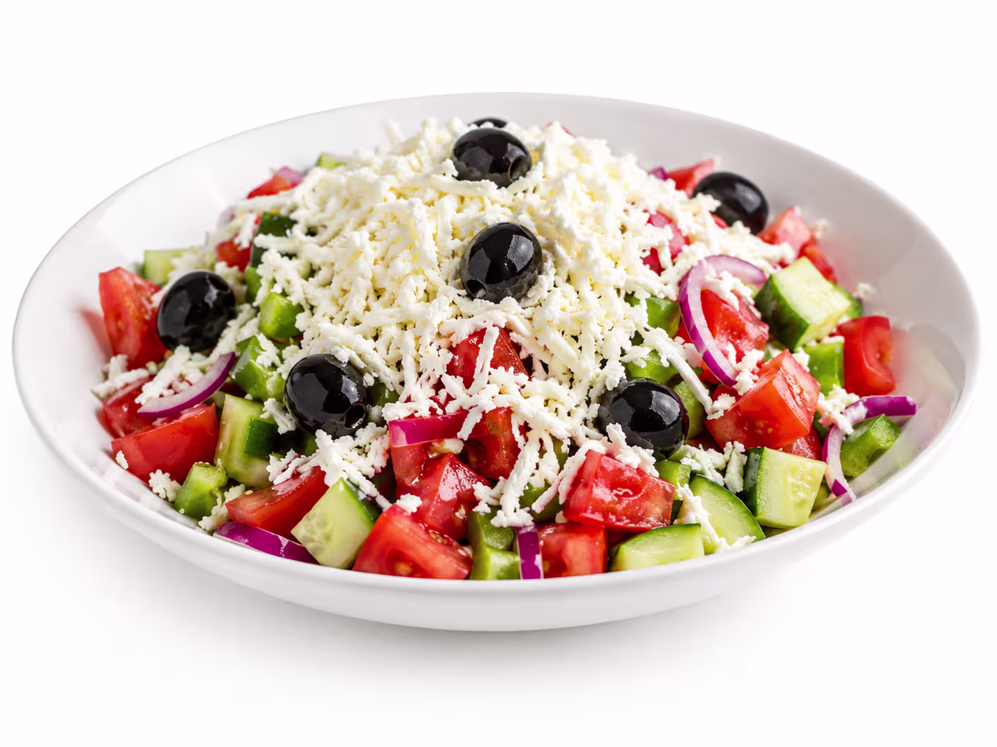Hausgemachter Shopska Salat (Balkansalat)