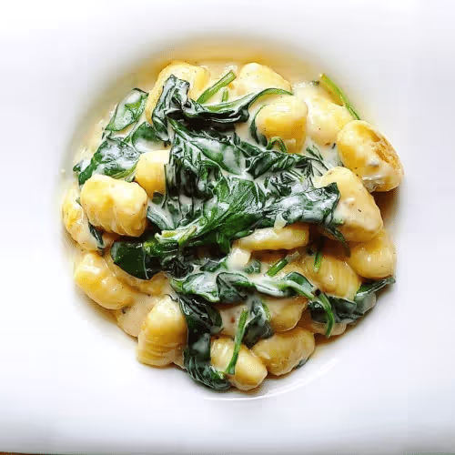 Gnocchi agli spinaci e feta