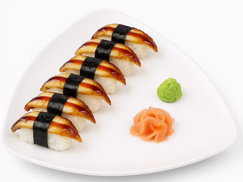 Unagi Nigiri Aal (6 Stück)