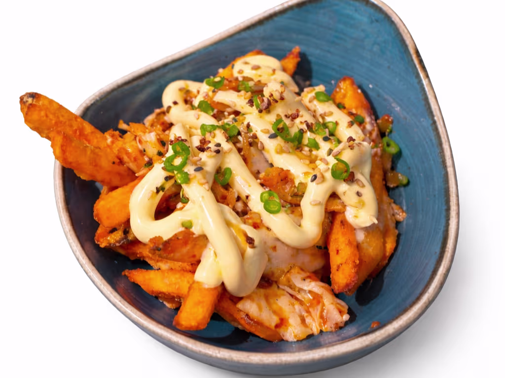 Sweet Potato Kimchi Fries