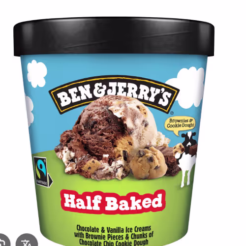 ben & Jerry's half baked 465ml