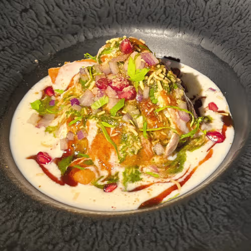Samosa Chaat (2 Stück)