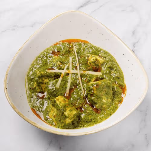 Palak Paneer mit Reis
