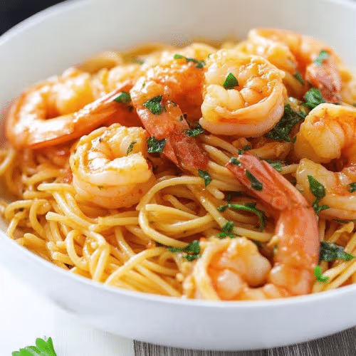 Pasta con Scampi