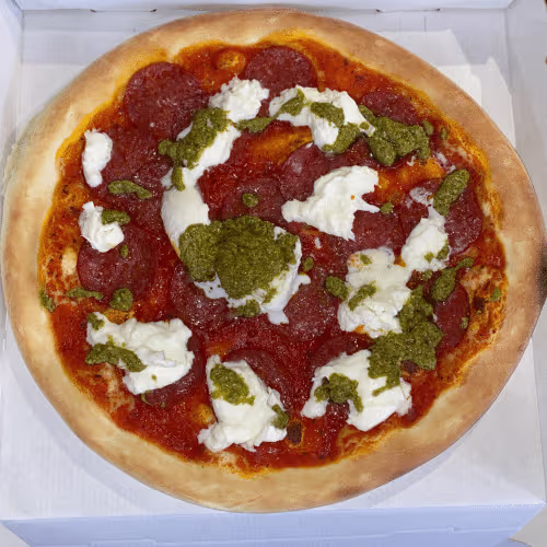 Pizza Napoli di Bufala (scharf)