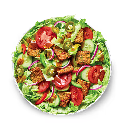 Spicy Vegan Patty Salad
